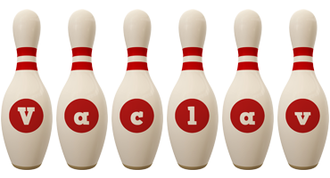 Vaclav bowling-pin logo