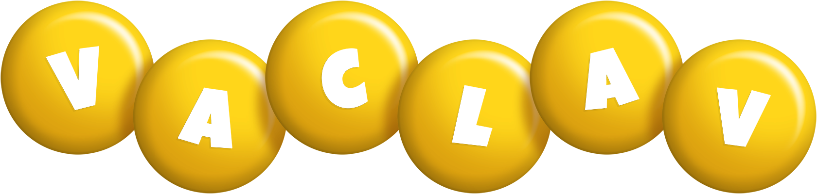 Vaclav candy-yellow logo