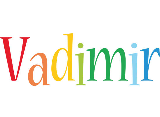 Vadimir birthday logo
