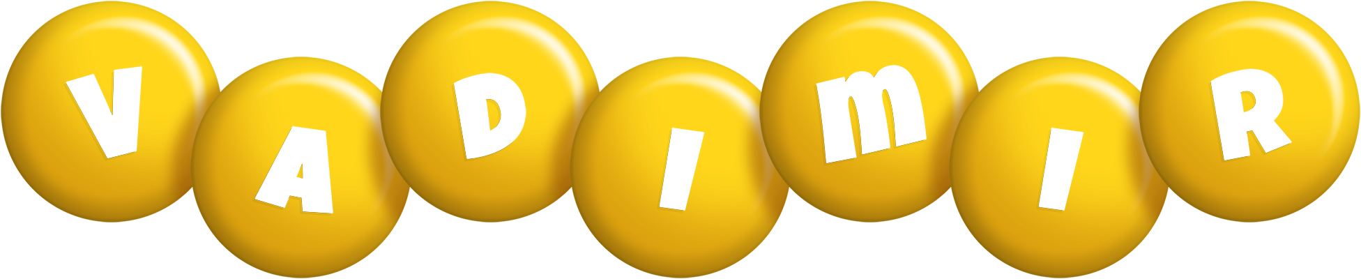Vadimir candy-yellow logo