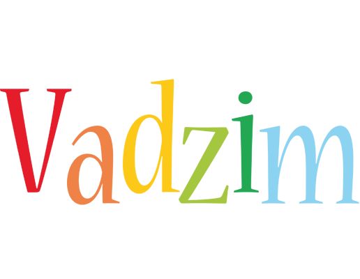 Vadzim birthday logo