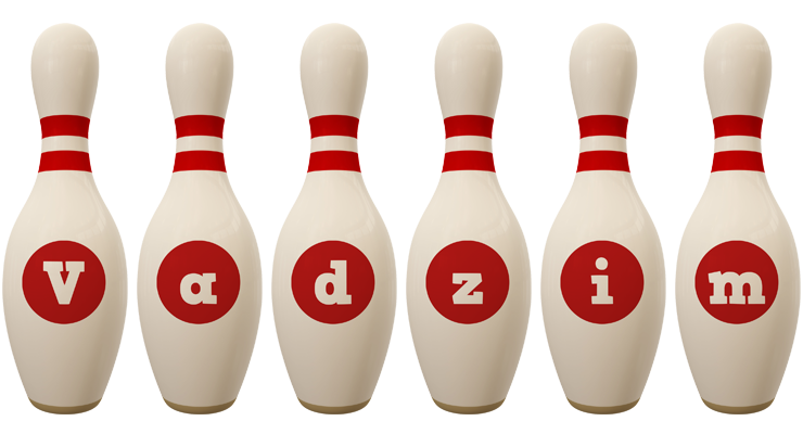 Vadzim bowling-pin logo