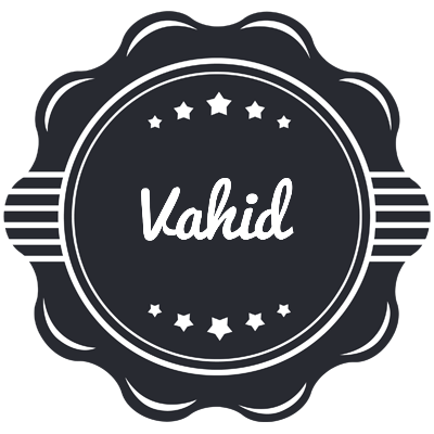 Vahid badge logo