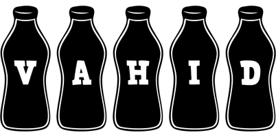 Vahid bottle logo