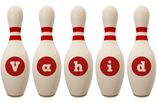 Vahid bowling-pin logo