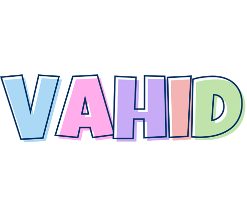 Vahid pastel logo