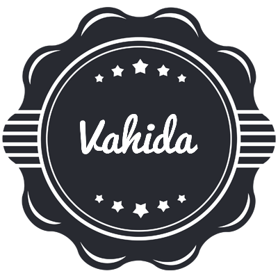 Vahida badge logo