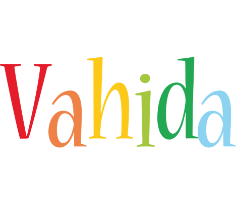 Vahida birthday logo