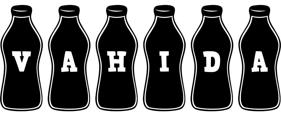 Vahida bottle logo