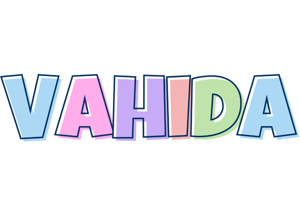 Vahida pastel logo
