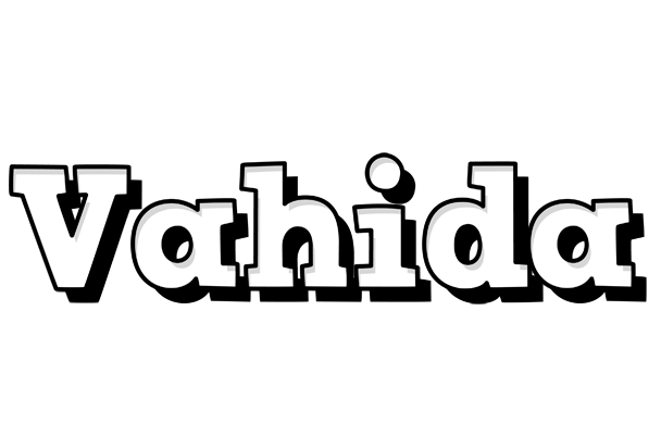 Vahida snowing logo