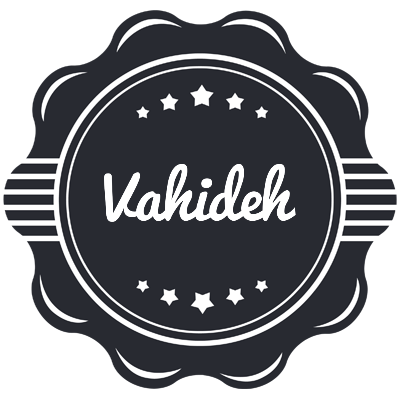 Vahideh badge logo