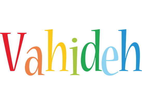 Vahideh birthday logo