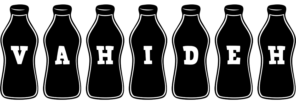 Vahideh bottle logo