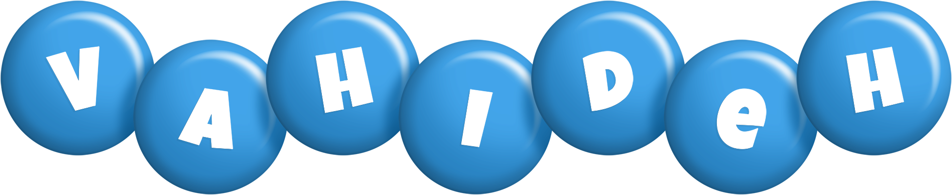 Vahideh candy-blue logo