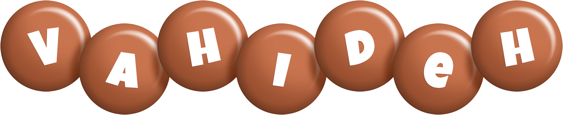 Vahideh candy-brown logo