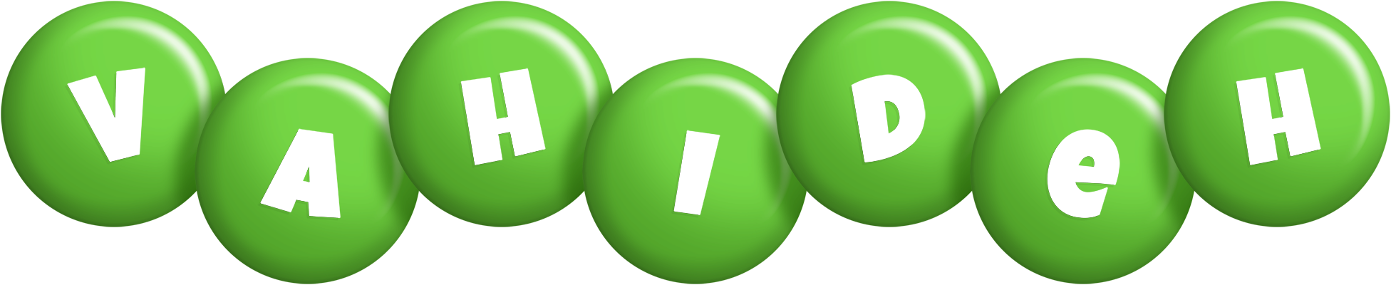 Vahideh candy-green logo