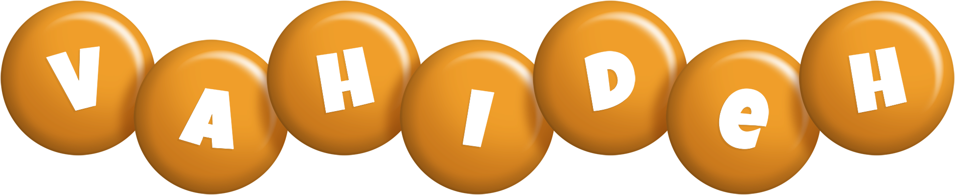 Vahideh candy-orange logo