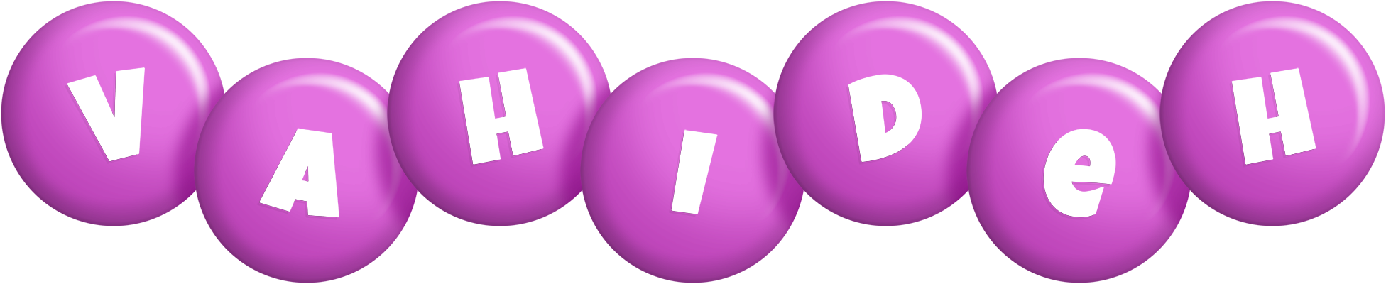 Vahideh candy-purple logo