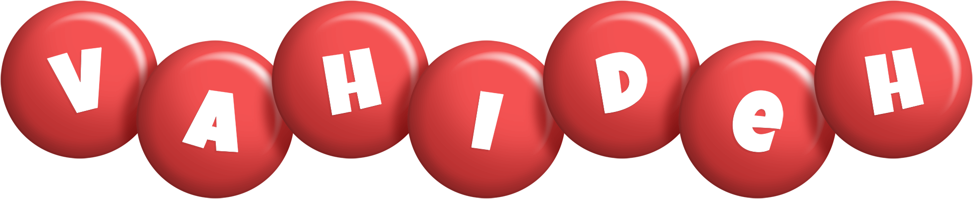 Vahideh candy-red logo