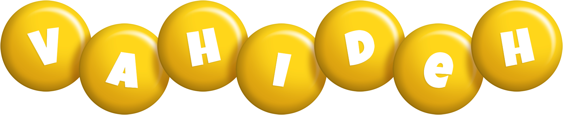 Vahideh candy-yellow logo
