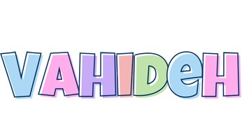 Vahideh pastel logo