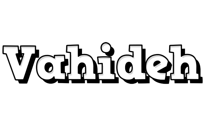 Vahideh snowing logo