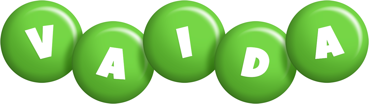 Vaida candy-green logo