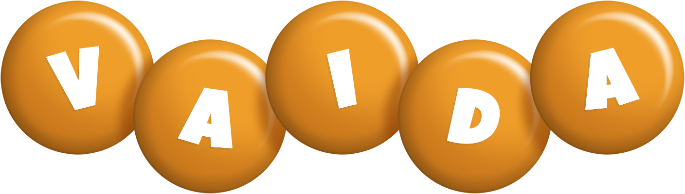 Vaida candy-orange logo
