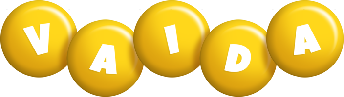Vaida candy-yellow logo