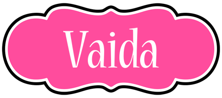Vaida invitation logo