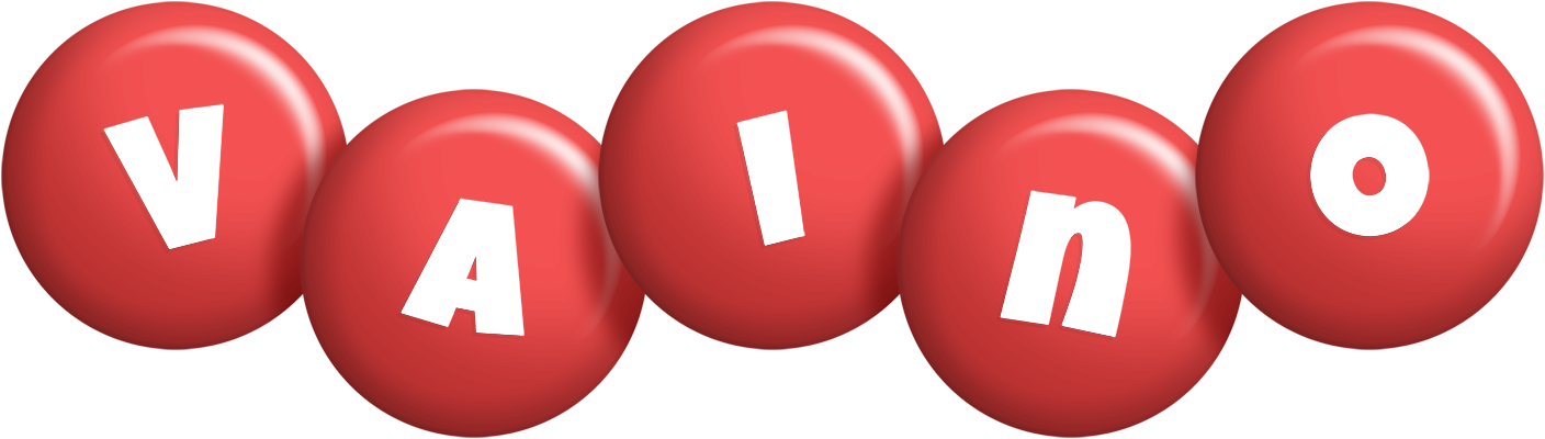 Vaino candy-red logo