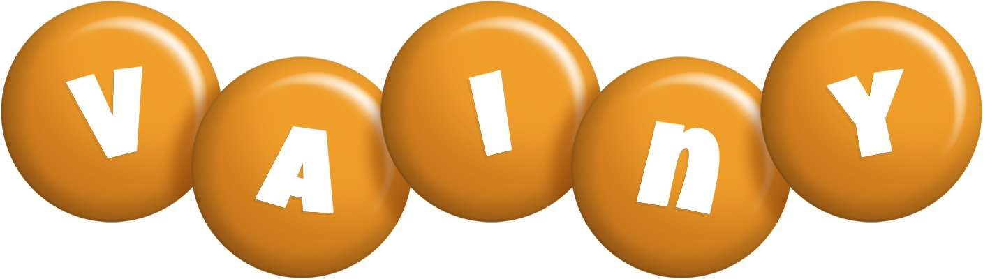 Vainy candy-orange logo