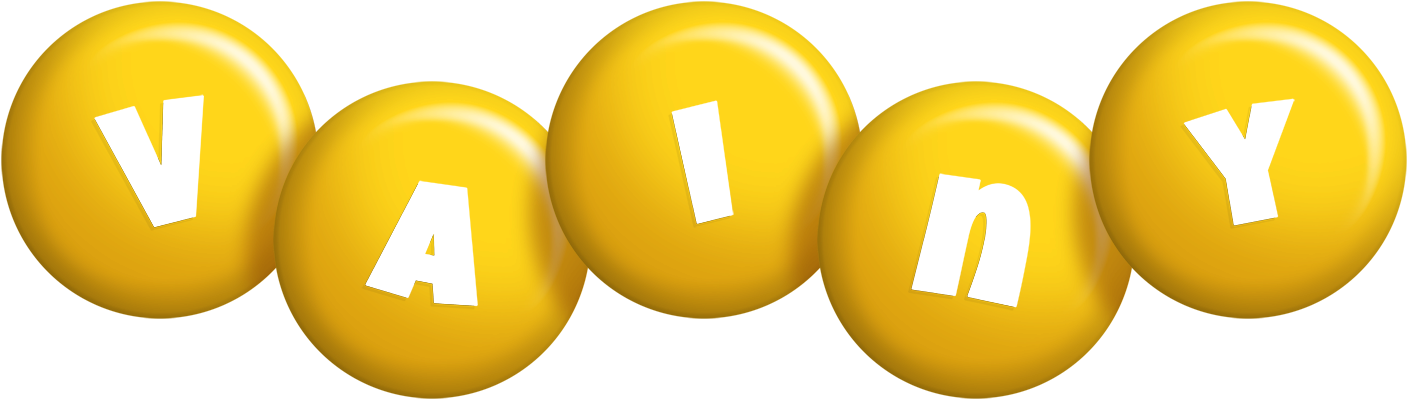 Vainy candy-yellow logo