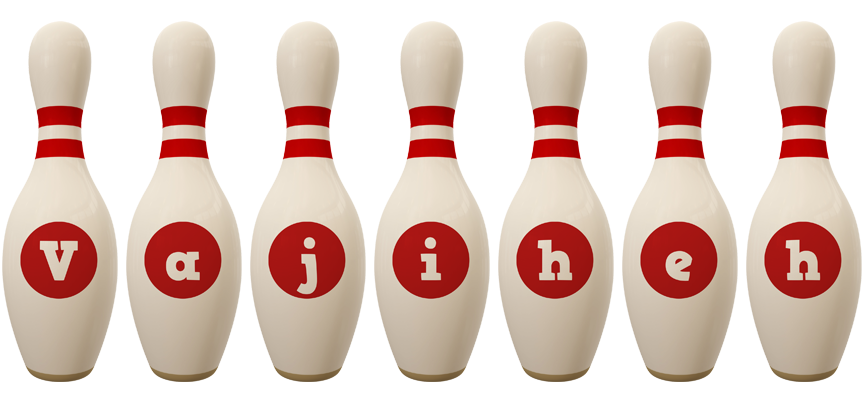 Vajiheh bowling-pin logo