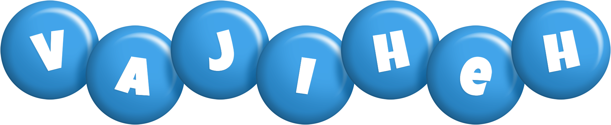Vajiheh candy-blue logo