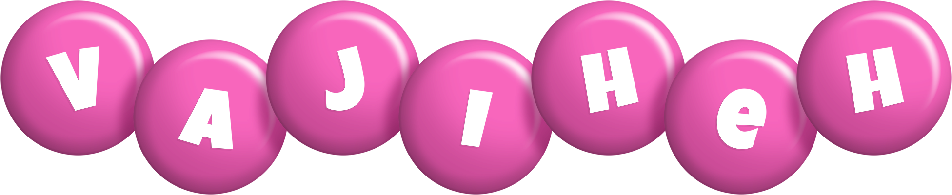 Vajiheh candy-pink logo
