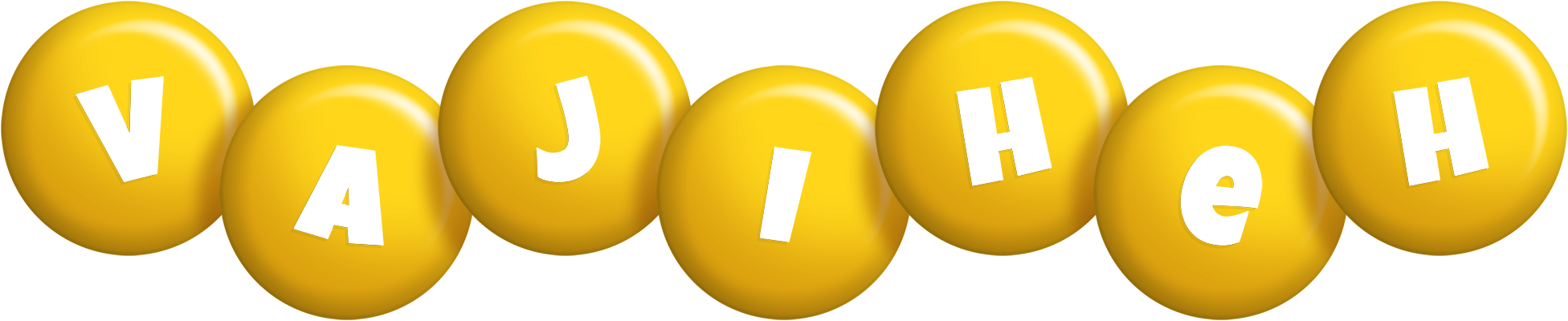 Vajiheh candy-yellow logo