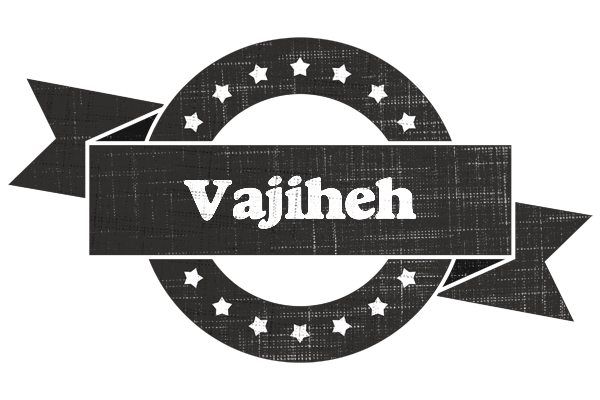 Vajiheh grunge logo