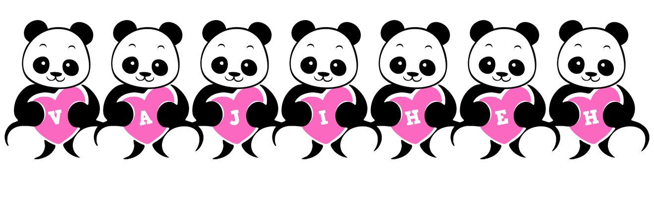 Vajiheh love-panda logo