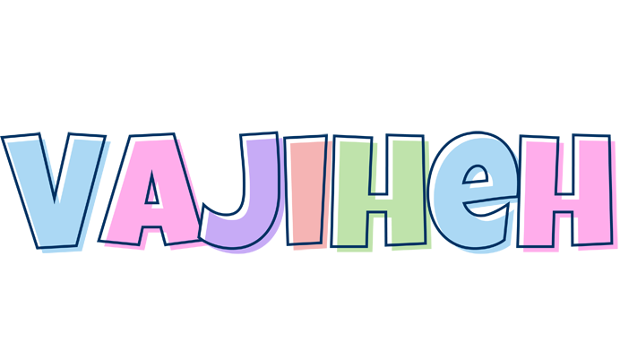 Vajiheh pastel logo
