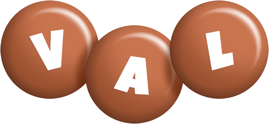 Val candy-brown logo