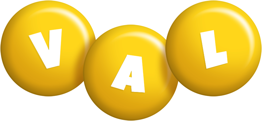 Val candy-yellow logo