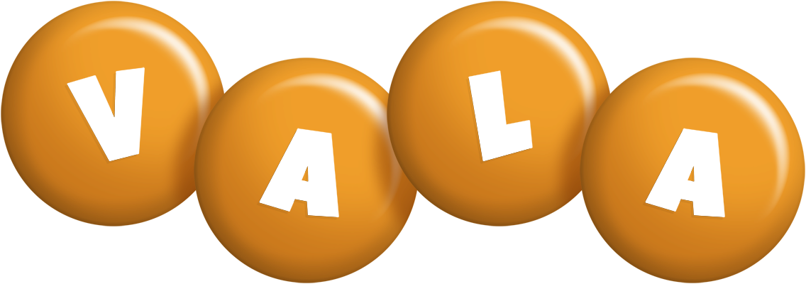 Vala candy-orange logo