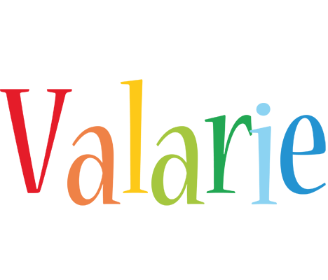 Valarie birthday logo