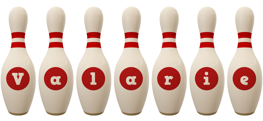 Valarie bowling-pin logo