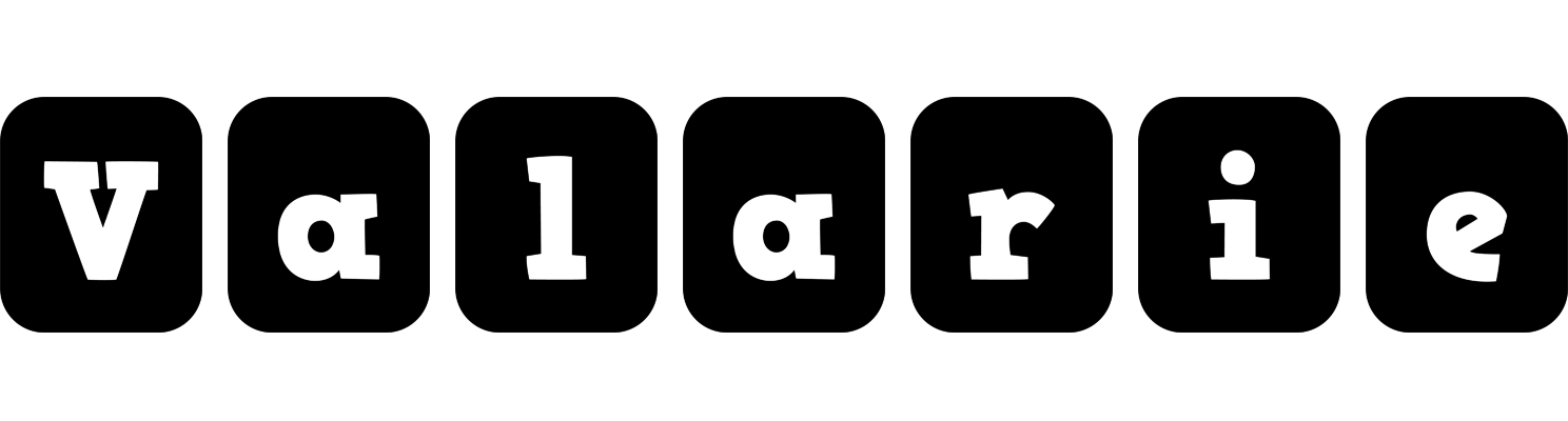 Valarie box logo