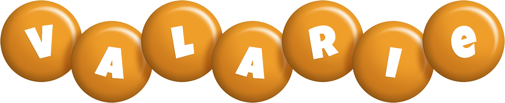 Valarie candy-orange logo
