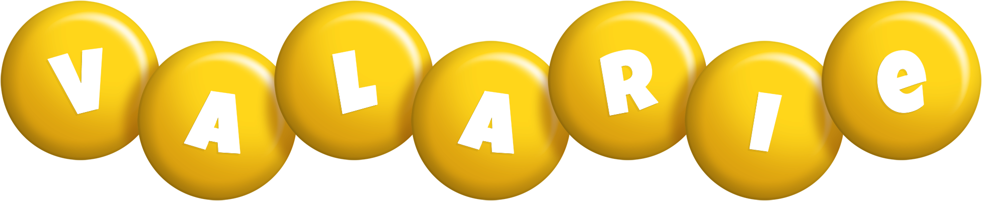 Valarie candy-yellow logo