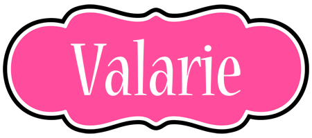 Valarie invitation logo